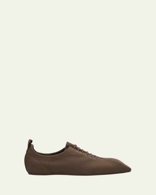 Canvas Lace-Up Sneakers
